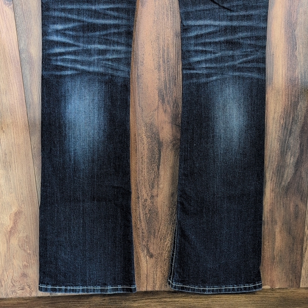 Miss Me Dark Wash Signature Mid Rise Boot Cut Jeans 26 C643 - Picture 7 of 11